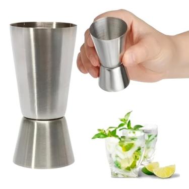 Imagem de Dosador Duplo 30ml 60ml Inox para Bebidas Medidor