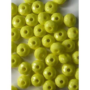 Imagem de Rondela Cristal Acrílico/ Amarelo Claro 10mm aprox.2000 peças 500g - L