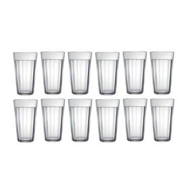 Imagem de Jogo 12 Copos Americano 345ml Long Drink Cerveja Restaurante - Nadir F