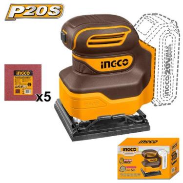 Imagem de Lixadeira Orbital INGCO BL 110x100mm Bateria 20V P20S