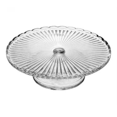 Imagem de Prato Para Bolo Com Pe De Vidro Bangkok 20x7,5 20602 Wolf - Lyor