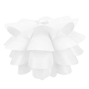 Imagem de Abajur de lótus branco abajur led lâmpadas de substituição abajur vintage abajur retro lustre abajur lustre abajur elegante estilo nórdico capa de luz pp