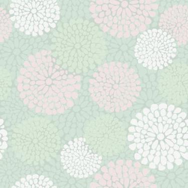 Imagem de Wallercity Papel de contato floral verde sálvia geométrico flor boho papel de parede de contato dália boho autoadesivo verde minimalista flor papel de parede para quarto sala de estar 44,5 cm x 259,1