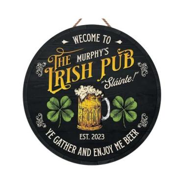 Imagem de Placa Decorativa De Madeira Para O Dia De São Patrício, Estilo Retrô C