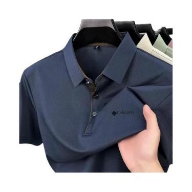 Imagem de Camisa Polo Masculina De Verão De Marca De Alta Qualidade, Manga Curta