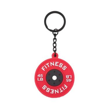 Imagem de Chaveiro De Placa De Halteres Mini 3D Para Fitness, Pingente Para Bols