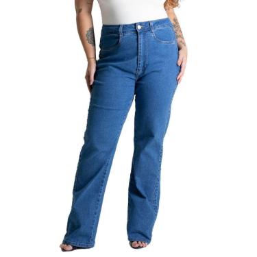 Imagem de Calça Jeans Sawary Plus Size Reta - 281125 - Azul 46-Feminino