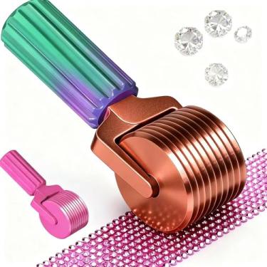 Imagem de Nova ferramenta de rolo de pintura de diamante 2026, alisador de rolo de arte de diamante destacável, rolo de diamante para arte de diamante, rolo de arte de diamante para prensagem suave, artesanato