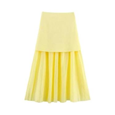 Imagem de Conjunto De Saia Feminina Vermelha Vinho, Top Sem Mangas Com Decote Em