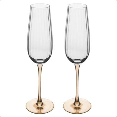 Imagem de Taças de Champanhe de Vidro Transparente 230ml Luxo 2un