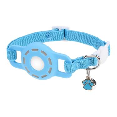Imagem de DILLYBUD Coleira para gatos AirTag, coleira elástica para rastreador de gatos com suporte Apple Air Tag para meninos e meninas, coleiras elásticas de rastreamento GPS para gatinhos e filhotes
