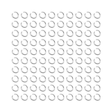 Imagem de Kit De Anéis De Chaveiro Em Prata E Ouro, Anéis De Metal Para Artesana