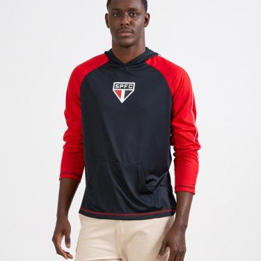 Imagem de Camisa São Paulo Manga Longa Preta Dry Masculina-Masculino