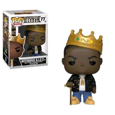 Imagem de Boneco Funko Pop Rocks Notorious B.I.G. With Crown 77