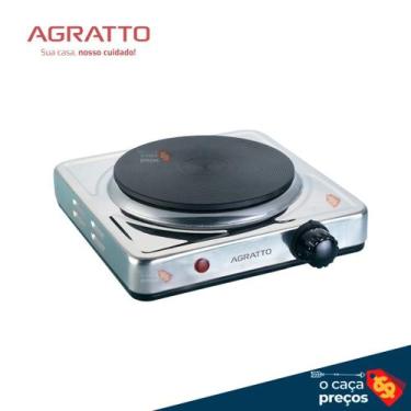 Imagem de Fogão Elétrico Portátil Agratto 1 Prato Inox 1500W  220V