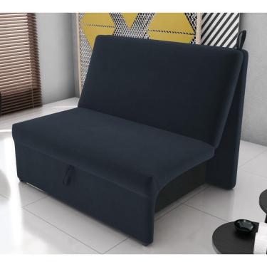 Imagem de Sofá Cama Para Descanso Alice Suede Petróleo