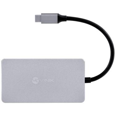 Imagem de Hub Usb Tipo C / Type C 5 Em 1 Com 2 Hdmi + Vga + Usb 3.0 + Power Delivery (pd) 60w - Hc-5vga