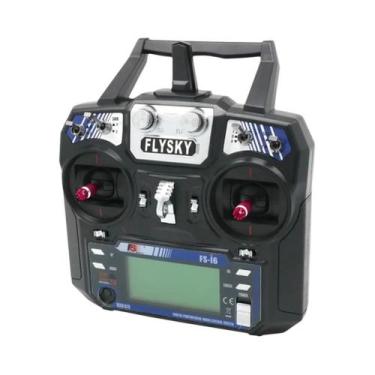 Imagem de Transmissor FLYSKY FS-i6 6CH 2.4G Com Receptor iA6 iA6B X6B A8S R6B iA