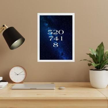 Imagem de Quadro Código Dinheiro 520 741 8 33X24Cm - Com Vidro