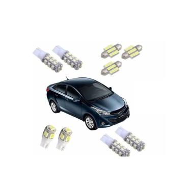 Imagem de Kit Lâmpada Led Super Branca Hyundai Hb20X Hb20S Hb20