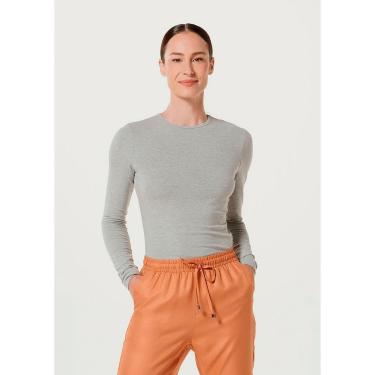 Imagem de Blusa Básica Manga Longa Com Elastano Feminina-Feminino