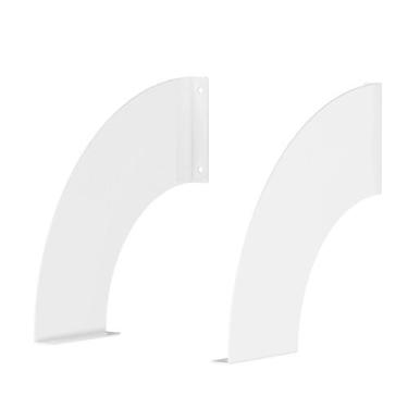 Imagem de Kit de Suporte meia lua SEM PRATELEIRA - Multivisao, Preto