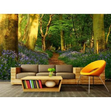 Imagem de Papel Parede Autocolante Floresta 1x1m - PVC Lisa
