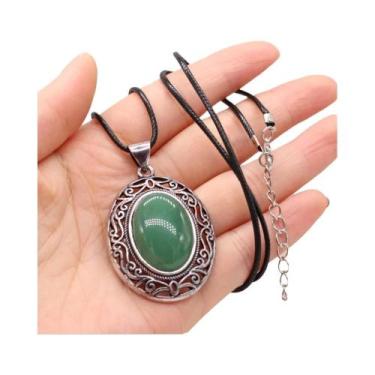 Imagem de Colar De Pedra Natural De Opala Cristal Gota D'água, Pingentes De Moda