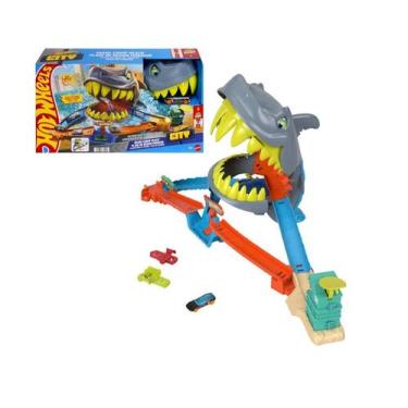 Imagem de Pista Hot Wheels City Praia Do Tubarão Com Lançador e Loop - Mattel