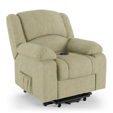 Imagem de Poltrona Do Papai Reclinável Pietra Elevação Lift Elétrico Fh9 Linho Bege - Mpozenato