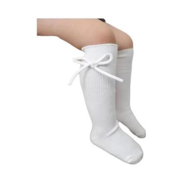 Imagem de Meias Até O Joelho Para Crianças, Meias Longas De Algodão Macio Com La