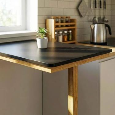 Imagem de Mesa De Cozinha Para Apartamento Resistente Parede Jantar - Beto Móvei