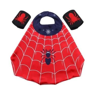 Imagem de Conjunto De Fantasia De Super-herói De Desenho Animado Para Meninos E 
