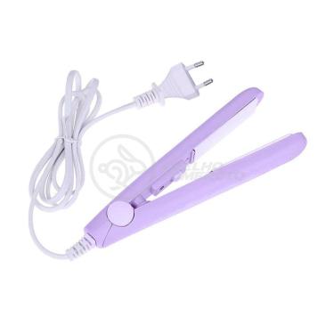 Imagem de Mini Chapinha Prancha Portátil 17cm Bivolt 110v220v Roxo