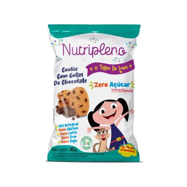 Imagem de Cookie Zero Açúcar e Integral de Baunilha c/ Gotas de Chocolate, 30g - Linha Infantil O Show da Luna