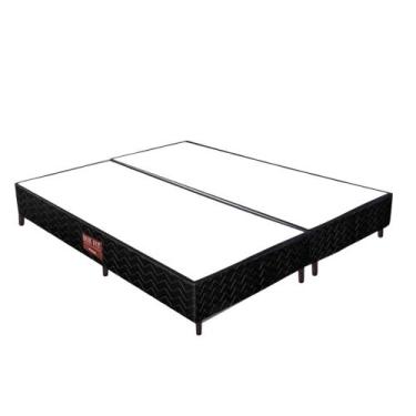 Imagem de Base Cama Box Fit King Orthocrin Black 193x203x24 Alto Suporte