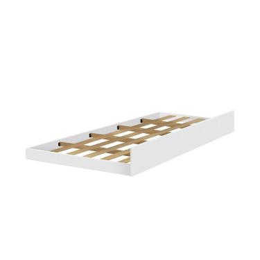 Imagem de Cama Auxiliar Solteiro Rubi MDF 18,5x91x189cm Branco
