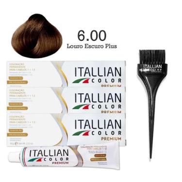 Imagem de 3 Unidades Coloração 6.00 Louro Escuro Plus  Itallian Color - Itallian