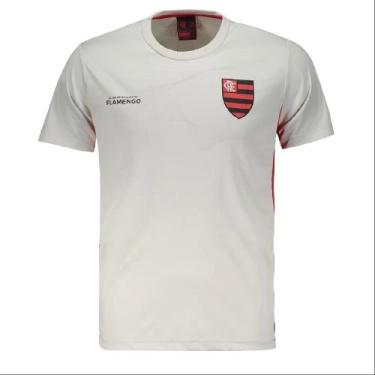 Imagem de Camiseta Braziline Flamengo Eco Masculino, Off white, G