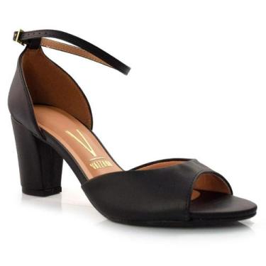Imagem de Sandália de Salto Bloco Vizzano 6262406-7286, Preto, 38