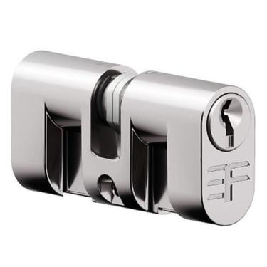 Imagem de Cilindro Oval para Fechadura Papaiz C-200 Cromado 072ZCR 15,5x30mm 3F