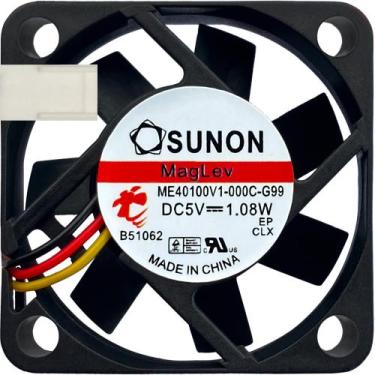 Imagem de 2 Cooler ME40100V1-000C-G99 5V 1.08W 0.21A 3P 40X40X10 B2 - Sunon