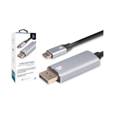 Imagem de Cabo Conversor USB-C para DisplayPort - 1,8 metros - ATC-02 - Diversos