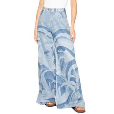 Imagem de Calça Jeans Pantalona Farm Rio Laser Montanha-Feminino