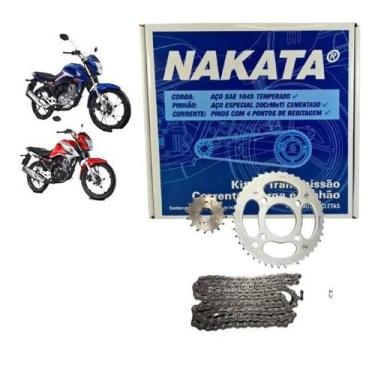 Imagem de Kit Relação Transmissão Cg 160 Start 2019 2020 2021 Com retent - NAKAT
