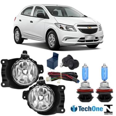 Imagem de Kit Farol Auxiliar CHEVROLET ONIX 2013 a 2016 e Super Branca - BIBAS
