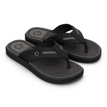 Imagem de Chinelo Masculino Cartago Belgrado Dedo Casual Confortavel -, Preto, 4