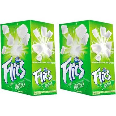 Imagem de Chiclete Flics Hortelã C/ 12Unid - 2 Caixas
