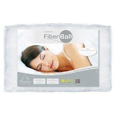Imagem de Pillow Top Plooma Colchão King 193x203x7cm Fibra Fiber Ball, Branco, K