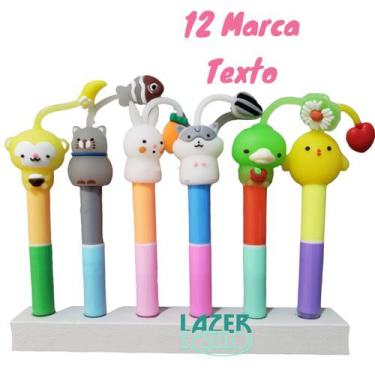 Imagem de Marca Textos Bichinhos 12 Cores - Lazer e Estilo